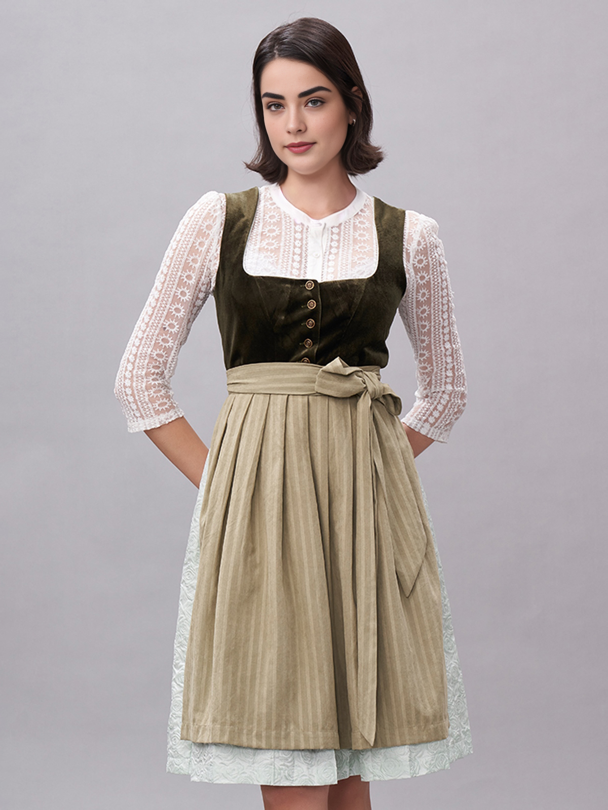 Dirndl in Grün und Blau – perfekt für festliche Anlässe