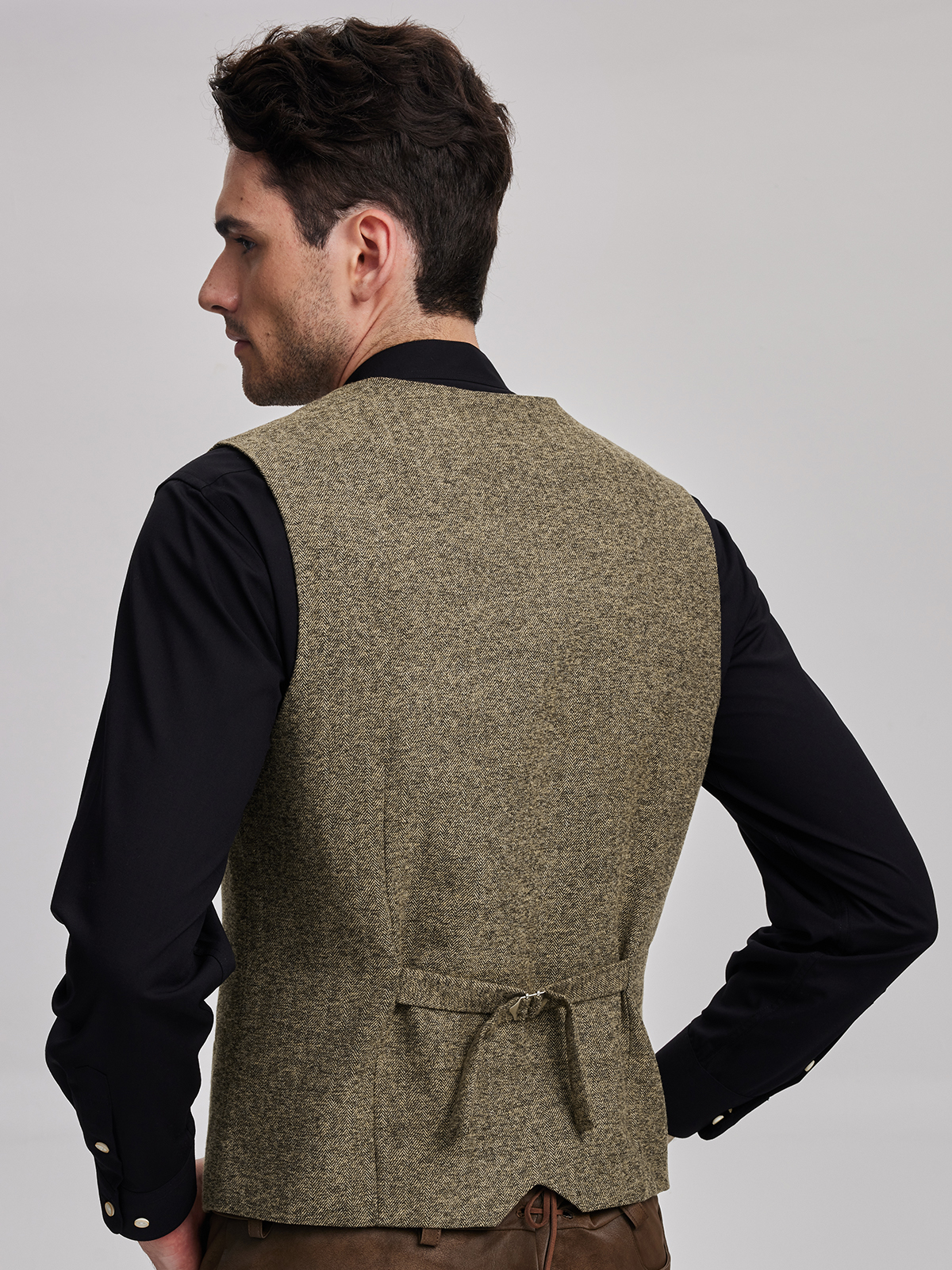 Dirndl Tannengrün mit gelber Weste