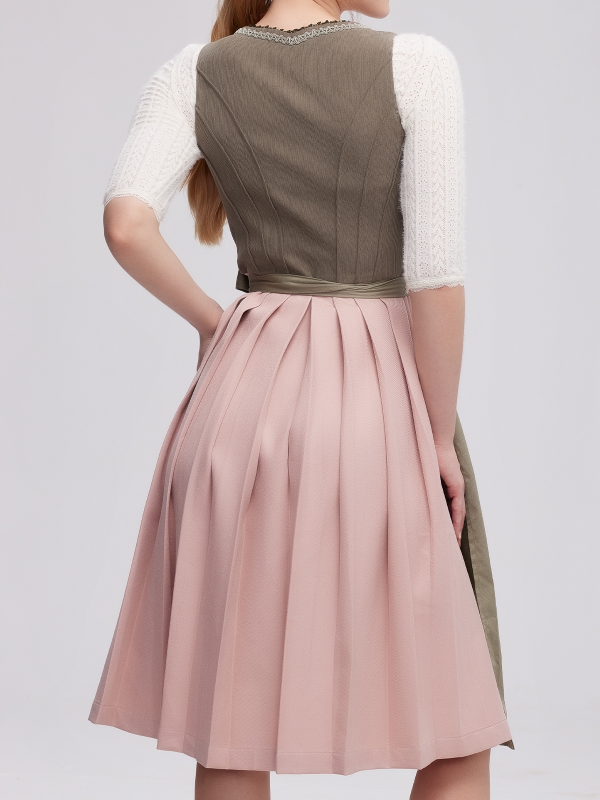 Dirndl Grün Rosa