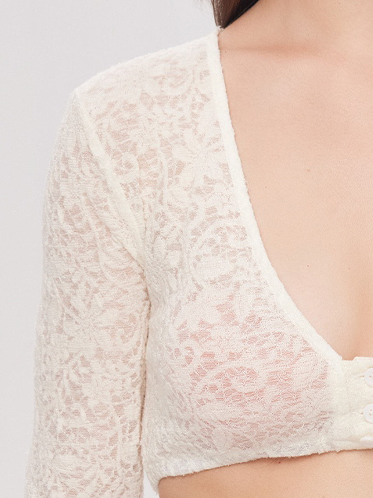 Dirndlbluse in Weiß